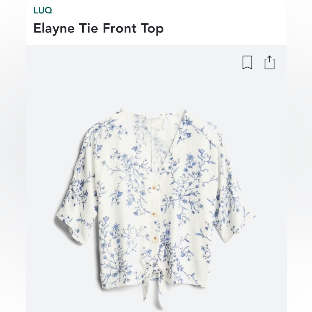 Tie front top